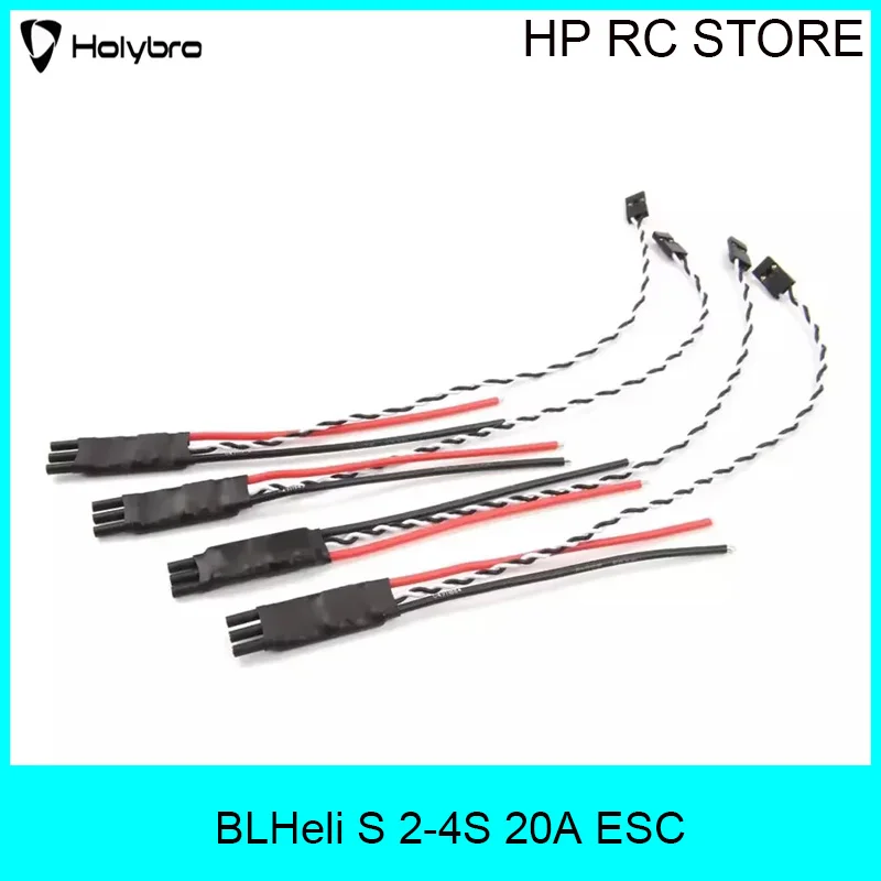 Holybro BLHeli S 20A ESC 2-4S with EFM8BB21F16G MCU for S500 V2 FPV Drone Enthusiasts Stable Power Output RC Parts
