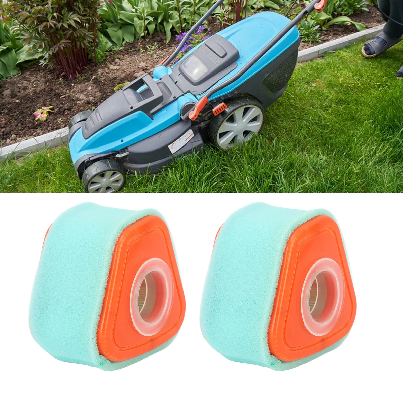 2 قطعة فلتر هواء مع فلتر مسبق 595853   ل 115P02 115P05 123P02 123P07 123P0B 123P32 125P02 125902