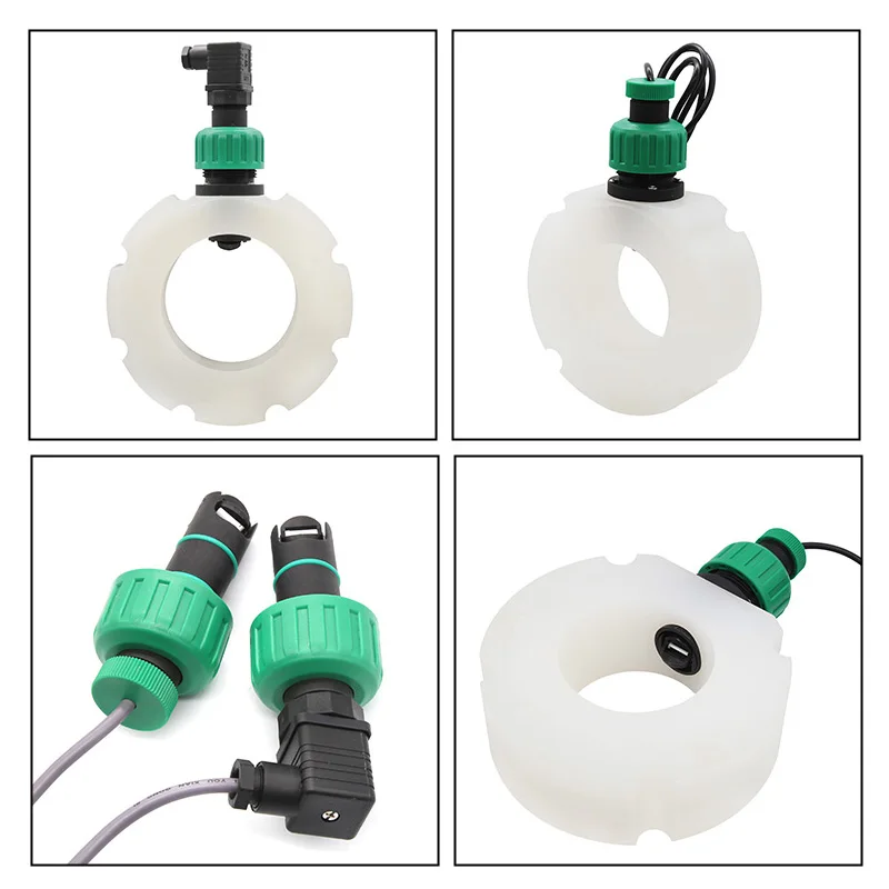 Sensor de rueda de brida tipo línea de salida directa, medidor de flujo resistente a la corrosión, Material ABS/PP
