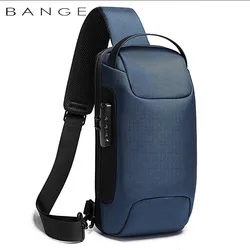 BANGE Crossbody Bag For Men Portable Waterproof Shoulder Messenger Bags Male Travel Short Trip Chest Bag Fit For 9.7 Inch iPad