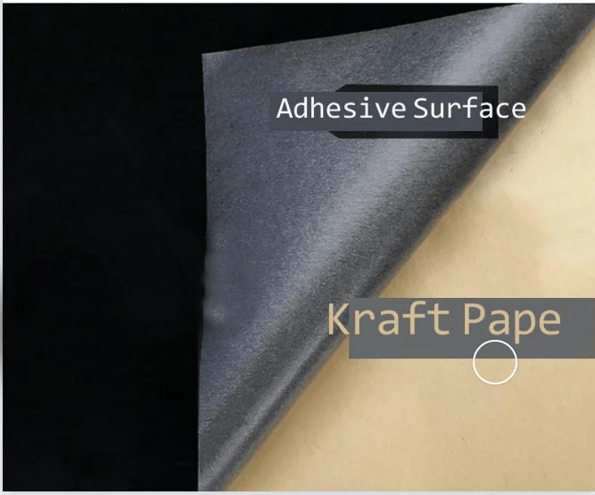 50*150cm Thickened adhesive backed self-adhesive flannelette  self-adhesive flocking fabric with adhesive counter backing