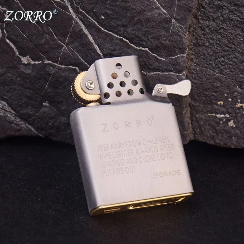 ترقية ولاعة الزيت ZORRO خزان أساسي من التيتانيوم النقي، بديل عالمي مقاوم للرياح وقابل لإعادة الملء للموديلات القياسية