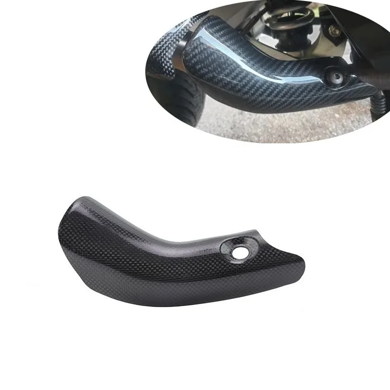 Exhaust System Middle Link Pipe Exhaust System Carbon Fiber Heat Shield Cover Guard Muffler Shell for Honda X-ADV 750 Adv750