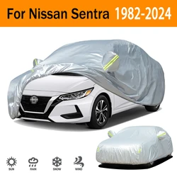 190T Car Cover Protection Sunscreen Heat Insulation Dust Resistant Scratch For Nissan Sentra 1982-2024 Car Exterior Accessories