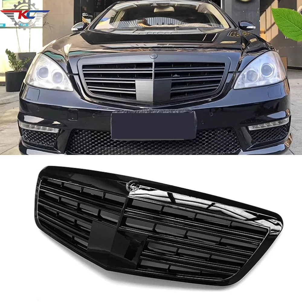 For Mercedes S Class W221 S300 S350 S400 S500 S600 2009-2012 Front Grills Bumper Kit Car Grille Car Styling