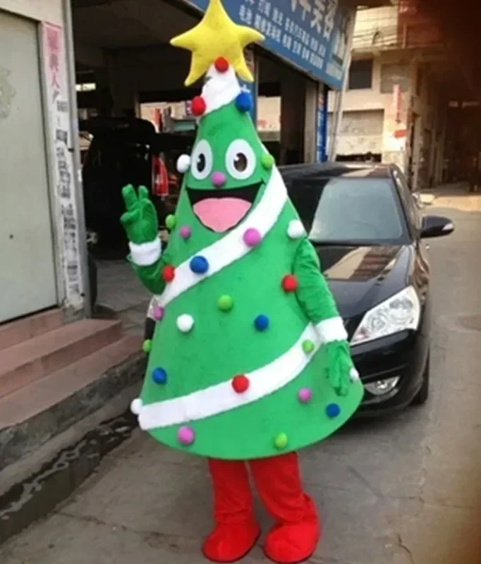 Christmas Tree Mascot costume Party Dress Halloween adult mascotte costume Advertising Show Costume Animal carnival Clothing