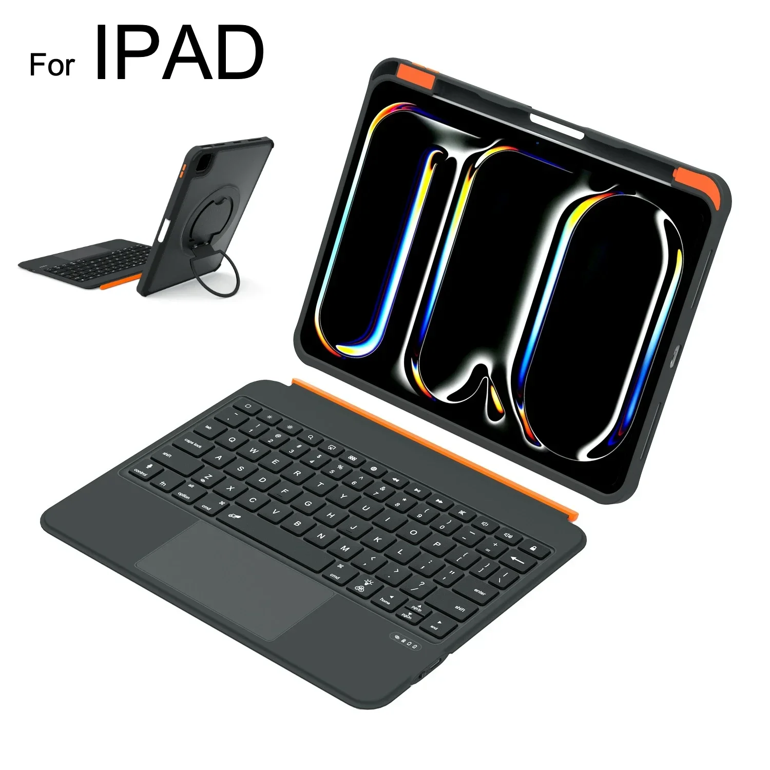 Magic Backlit Keyboard Cover For iPad Air11 Air13 M2M3,Detachable Keyboard Case For iPad Air4 5 iPad11 2025 10th Pro11/12.9/13''
