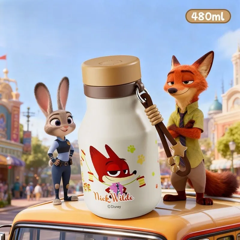 2025 ديزني طالب كوب ماء سيراميك مجنون زوتوبيا جوديث نيك ليوبارد ضابط لطيف الكرتون العصرية موضة العزل هدية #1