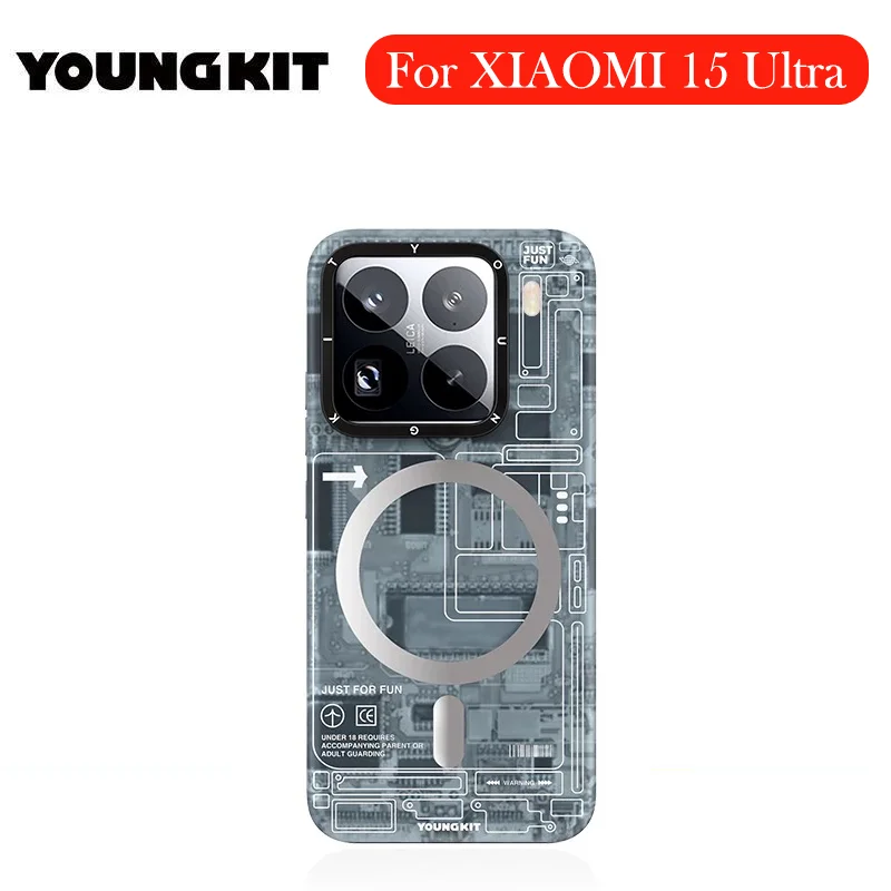 YOUNGKIT Magnetic Case For Xiaomi 15 Ultra Micro Matte Back Cover Case for XIAOMI 15 Pro