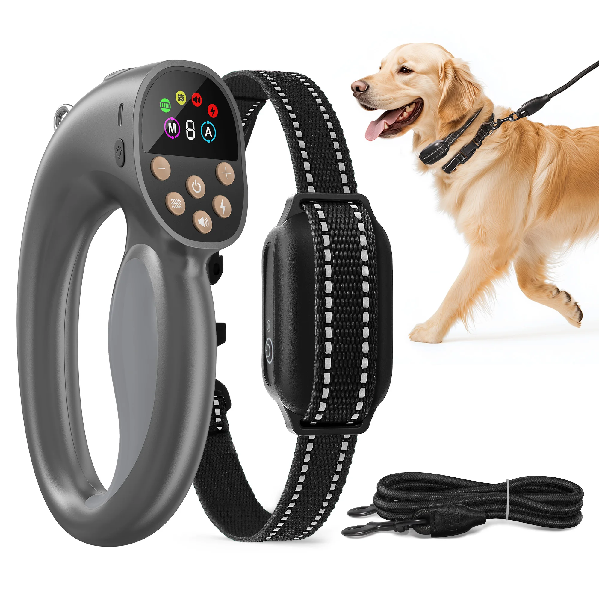 Dog Training Collar with Remote Anti-bark Collars Anti Barking Device for Dog Anti-Pull Dog Training Collar