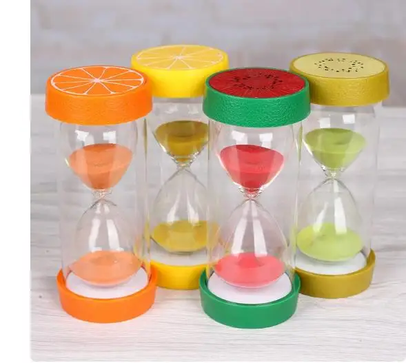 

3-30 minute fruit hourglass for children's toys, learning tools, timers, birthday gifts, home decoration gifts