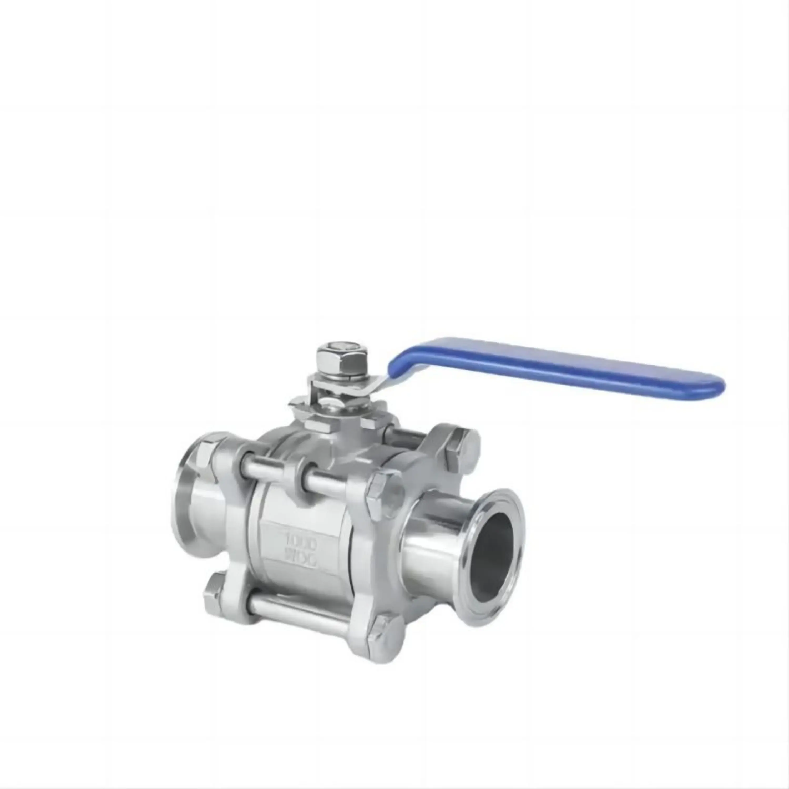 4inch Three Pieces 304 Stainless Steel Tri-clamp Ball Valve 100 WOG CF8M 2 Way Manual Valve