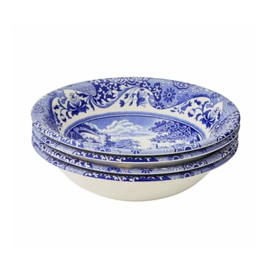Blue Italian Cereal Bowl Set of 46.5