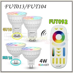 Mi Light AC85-265V 4W Led Bulb Dimmable MR16 GU10 RGB+CCT(2700-6500K) Spotlight Indoor Decoration + 2.4G Wireless RF LED Remote