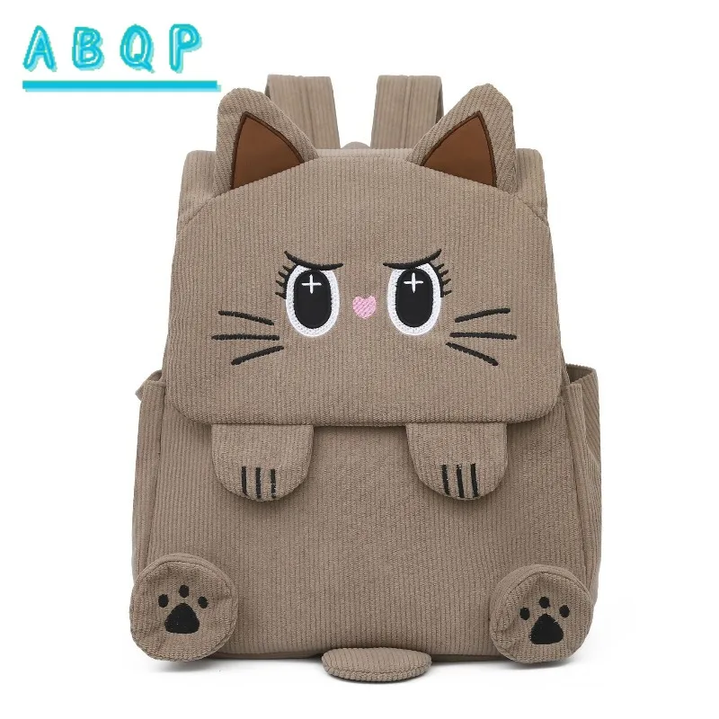 New Cartoon Backpack Luxury Brand 3D Cat Shape Cartoon Cute Personality Children's Backpack Fashion Trend Children's School Bag