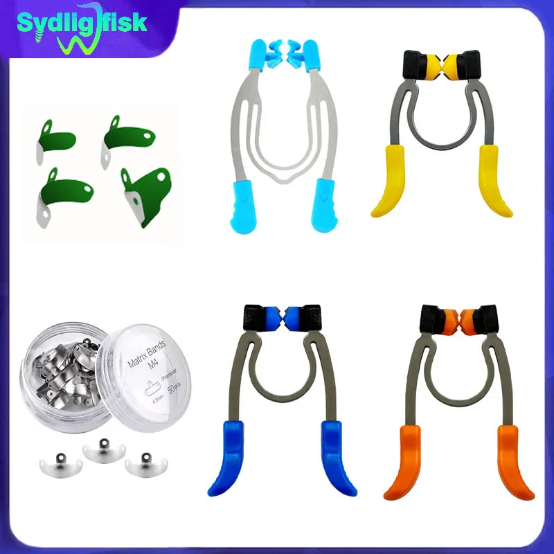 

Dental Sectional Contoured Matrix System Metal Matrix Bands Spring Clip Ring Nickel Titanium Matrices Clamping Ring Dentsit Tool