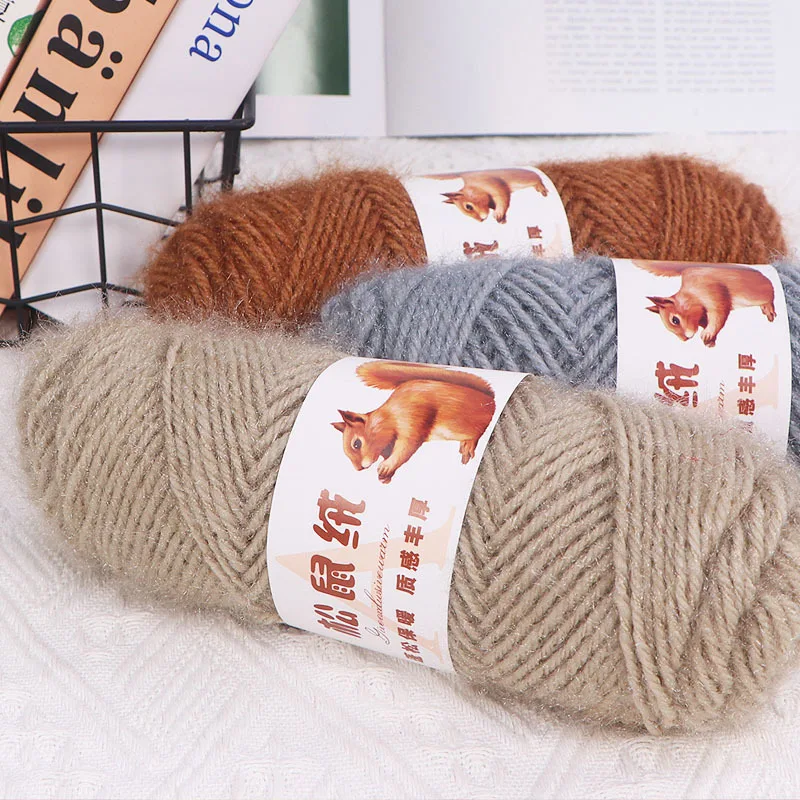 75g/Roll Warm and Cozy Ball of Yarn for DIY Wool Hat Sweater Scarf Soft and Cozy Yarn for Blanket Knitting DIY Knitting Material