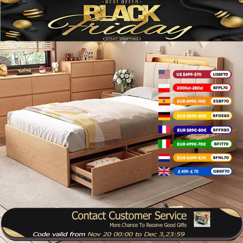 

Comforter Wooden Kids Bed Decoration Sleeping Princess Toddler Baby Bed Children Bedroom Design Lit Pour Enfants Kids Furniture