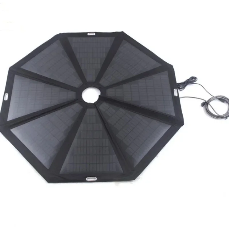 Portable high capacity waterproof solar panel umbrella 100W beach umbrella solar panel