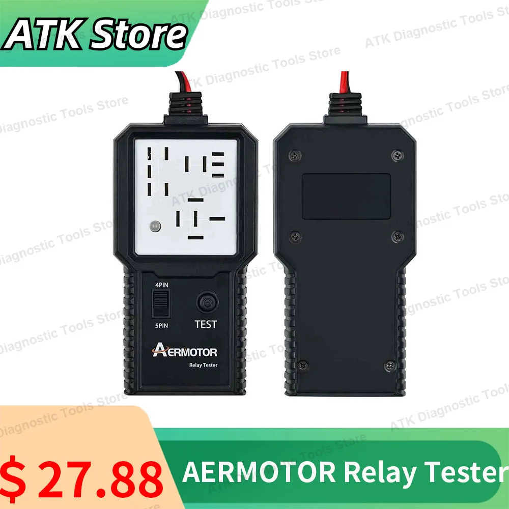 

Universal Car Battery Checker 24V Car Relay Tester Electronic Automotive Tester LED Indicator Light Alternator Analyzer