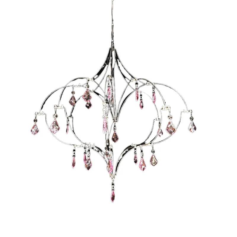 

French light luxury simple bar counter crystal chandelier cafe restaurant shop window cloakroom lamp