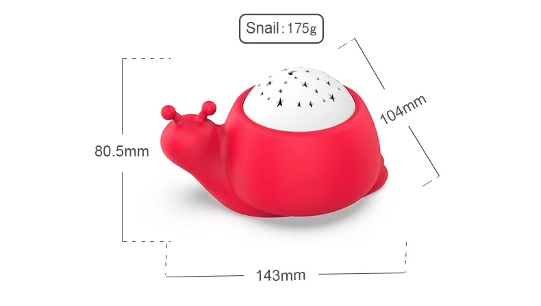 Soft Play Equipment Silicone Snail Children Room Ceiling Star Sky Projector Light mini LED Decoration Projector Night Light