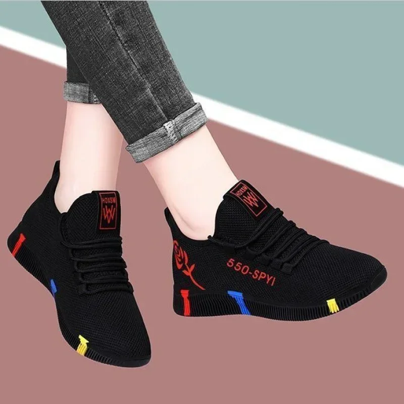 

Tenis Feminino 2025 Women Tennis Shoes Air Mesh Light Soft Sneakers Female Flats Platform Lace Up Casual Shoes Basket Femme