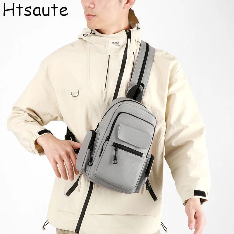 

High Quality Men's Crossbody Bags Fashion Casual Waist Packs Male Chest Handbag Bolsa new in handbags Chest Packs