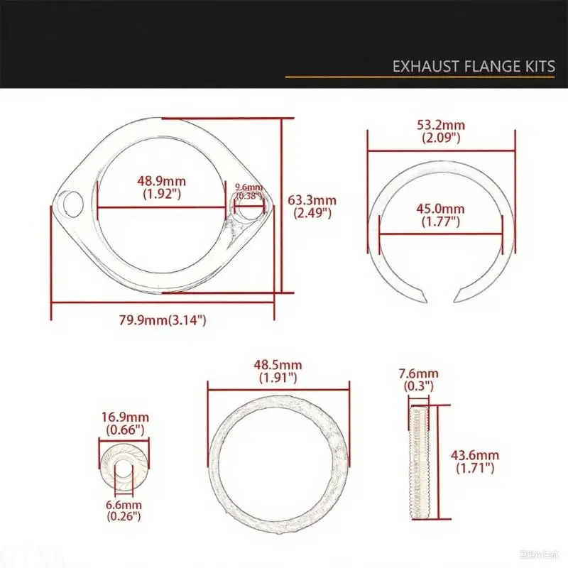 G7NA Standard-Auspuffrohr-Dichtungsscheibe aus Aluminium 6061, konstruiert für D-Avidson Traveling Tradition Bikes – Detail 6