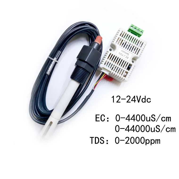 

EC Transmitter TDS Sensor Module Conductivity 4-20mA Analog Voltage Output RS485 Output TDS Tester