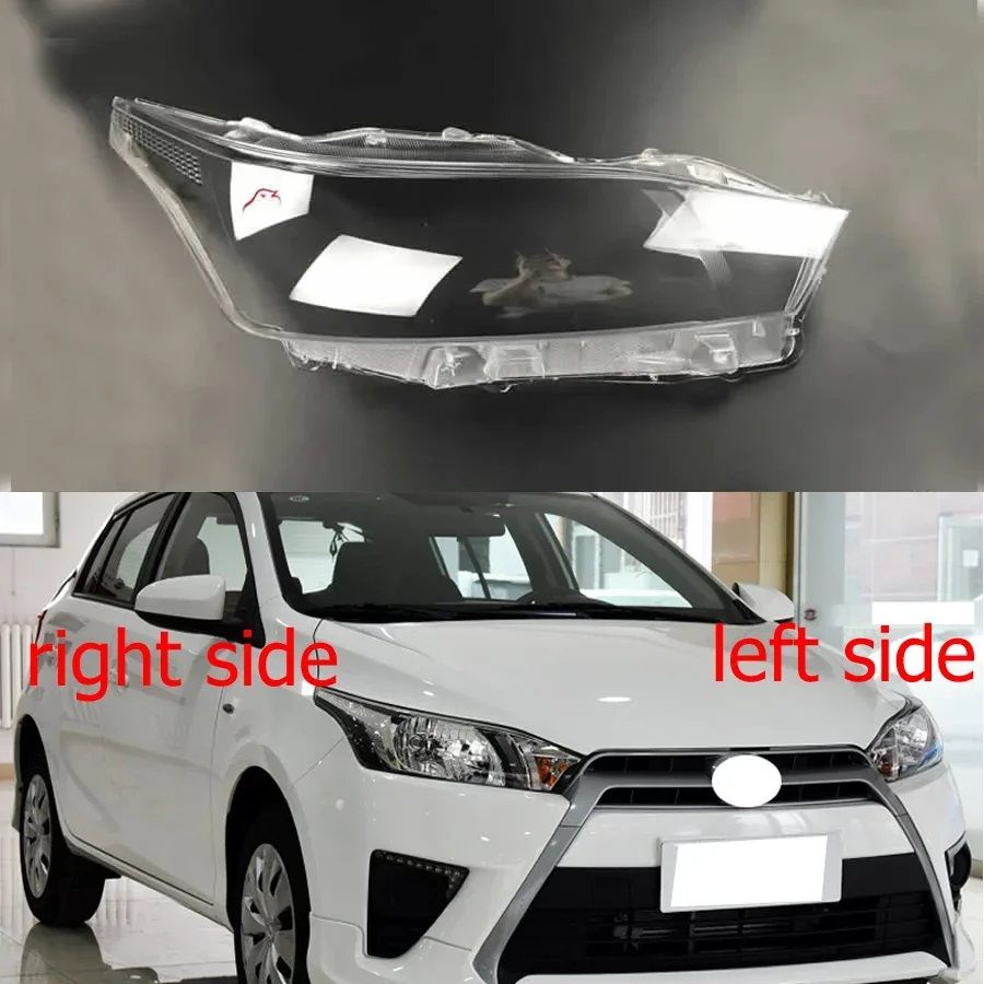 

Крышка передней фары для Toyota Yaris L 2014 2015, прозрачная маска, корпус фары, замена оригинального абажура из оргстекла