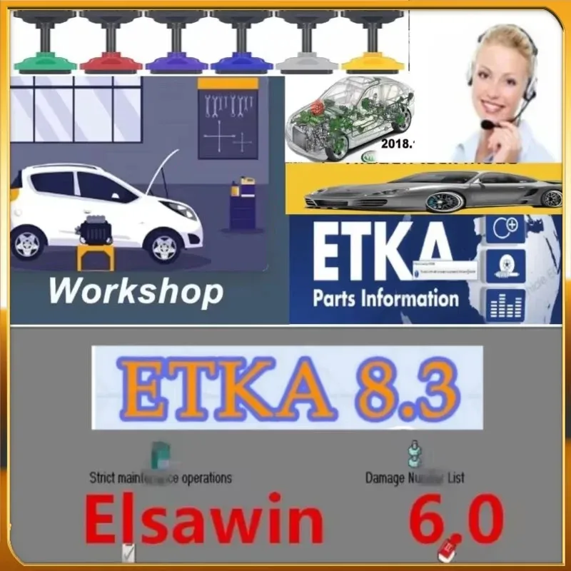 

2025 elsawin 6.0 with etka 8.3 software Newest Repair Software Group Vehicles Electronic Parts Catalogue for A-udi for V-W A