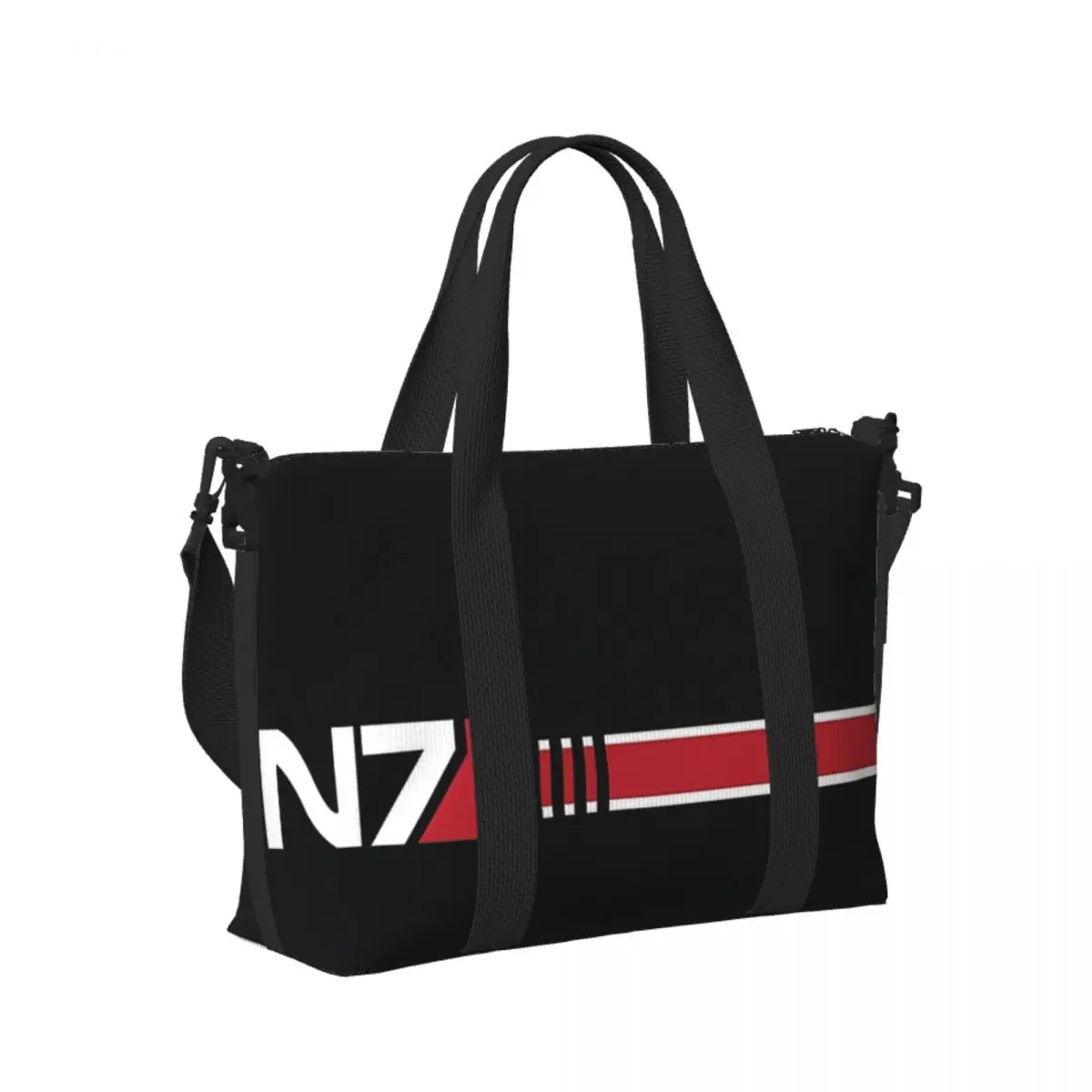 

N7 Logo Beach Travel Bag Large Capacity Tote Bags for Gym Yoga Women Shopping Duffle Shoulder Bag