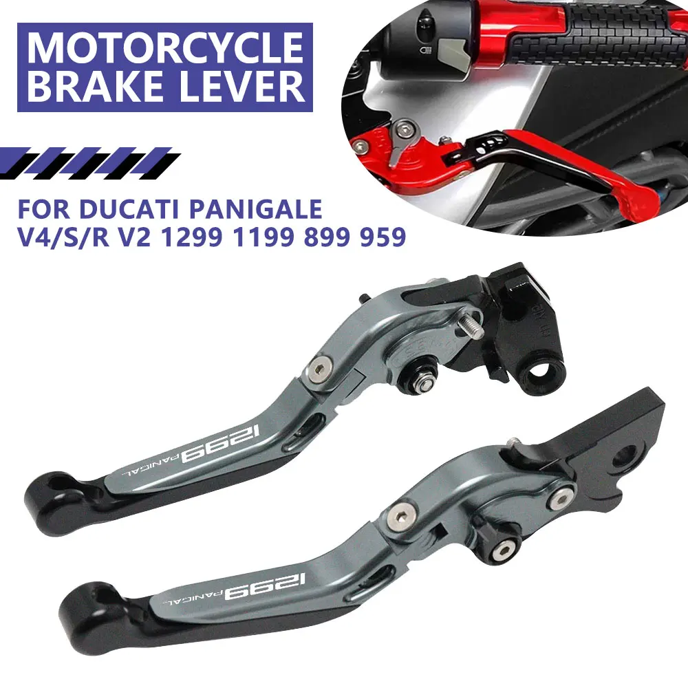 

For Ducati Panigale V4/S/R Streetfighter V2 Motorcycle Brake Clutch Levers 1299 1199 899 959 Panigale Folding Extendable Handle