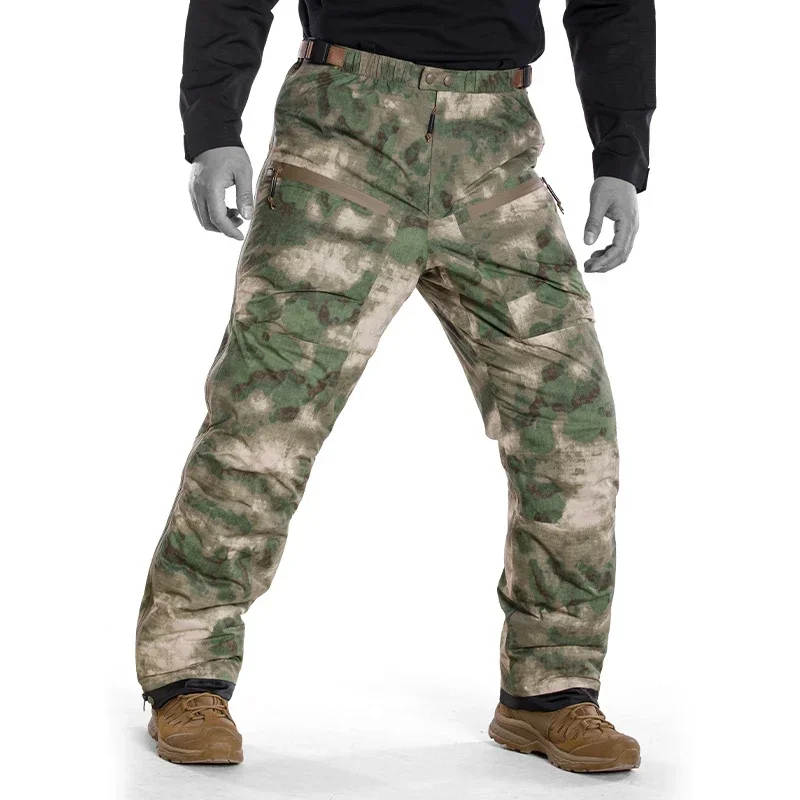 Outdoor Men's Thick Warm Cotton Pants Camouflage Tactical Polar Anti Cold Military Assault Skiing Charging Cotton Pants