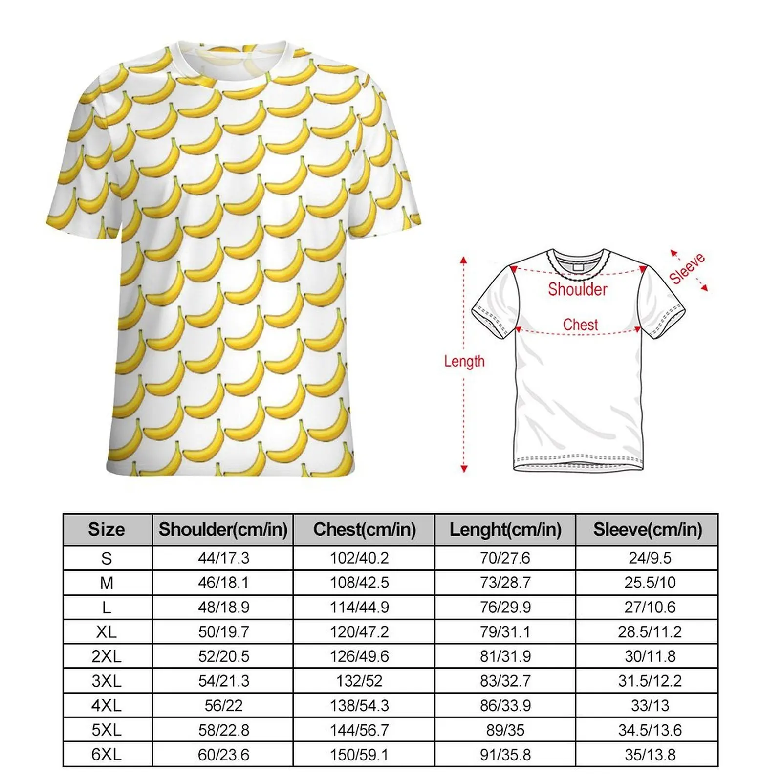 Funny Banana T Shirt For Male Fruit Vegetarian Custom O Neck T-Shirts Trending Clothes Short-Sleeved Y2K Casual Oversize Tees