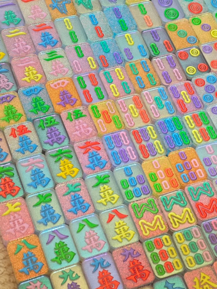 أصيلة الطفل ثلاثة الرمال المتحركة Mahiong Natch حقيبة أعمى صندوق أعمى لعبة تحصيل تمثال العصرية جونغ اللعب جمع هدية #6