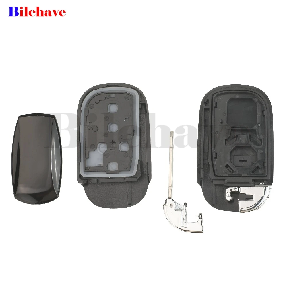 

jingyuqin Smart Remote Car Key Shell 4 Buttons For Honda CR-V Accord HR-V Pilot Civic 2022 2023 2024 Auto Keyless Case
