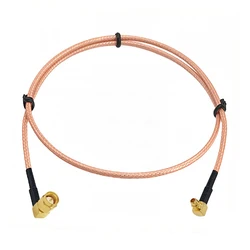 SMA  Male Right Angle Switch MMCX Plug 90-Degree Pigtail Cable 15CM 6
