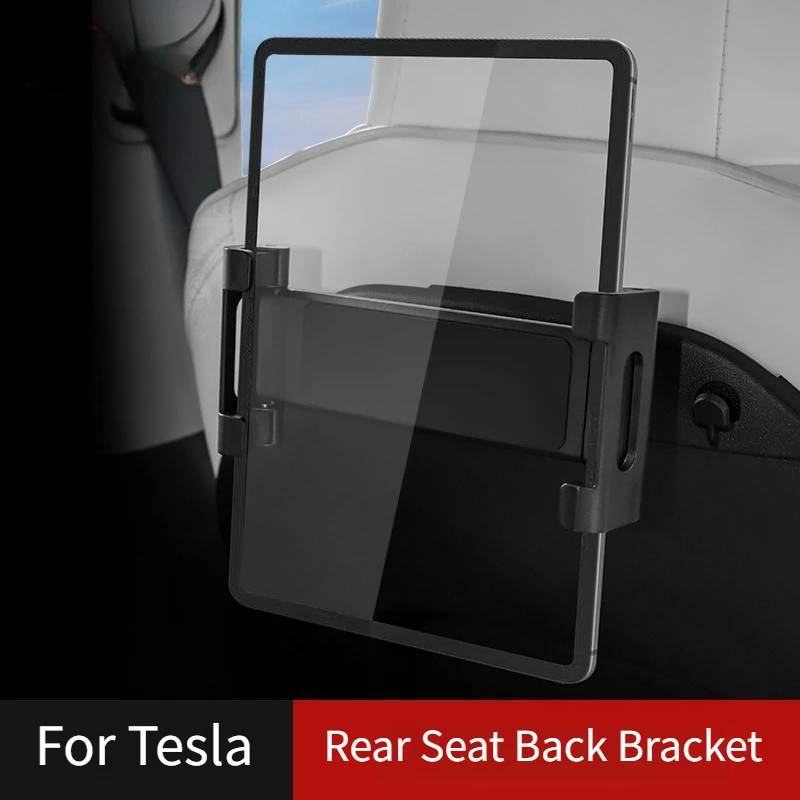 

Car Seat Back Headrest Bracket Multifunctional Hanging Hook 4.7-12.9 Inch Tablet Stand Cell Phone Holder for Tesla Model 3/Y/S/X