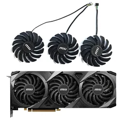 Ventilador de tarjeta gráfica para videojuegos, Enfriador de 85mm, 4 pines, PLD09210S12HH, 85mm, RTX3080, MSI Geforce RTX 3060 Ti 3070 3080 3090 Ventus 3X