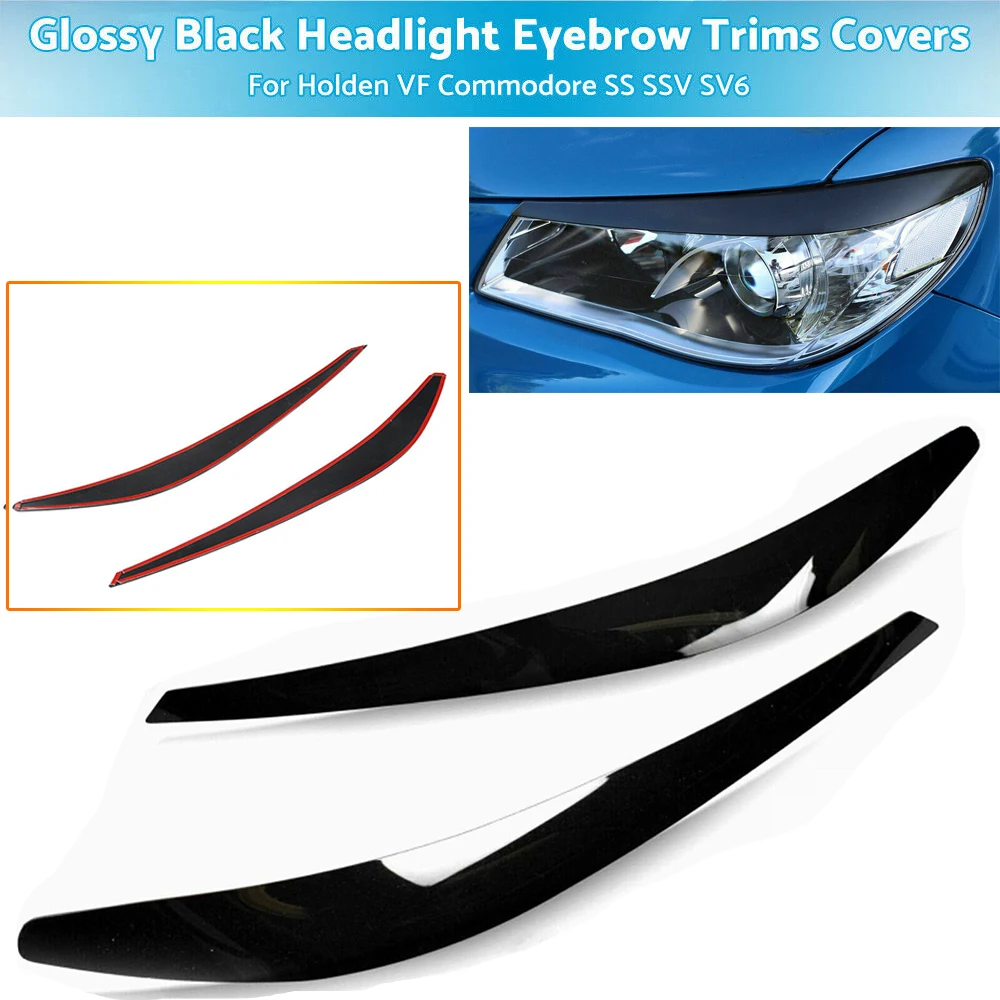 Head Light Eyelids Eyebrows Lid Cover Ttim For VF Holden Commodore SS SSV Evoke new