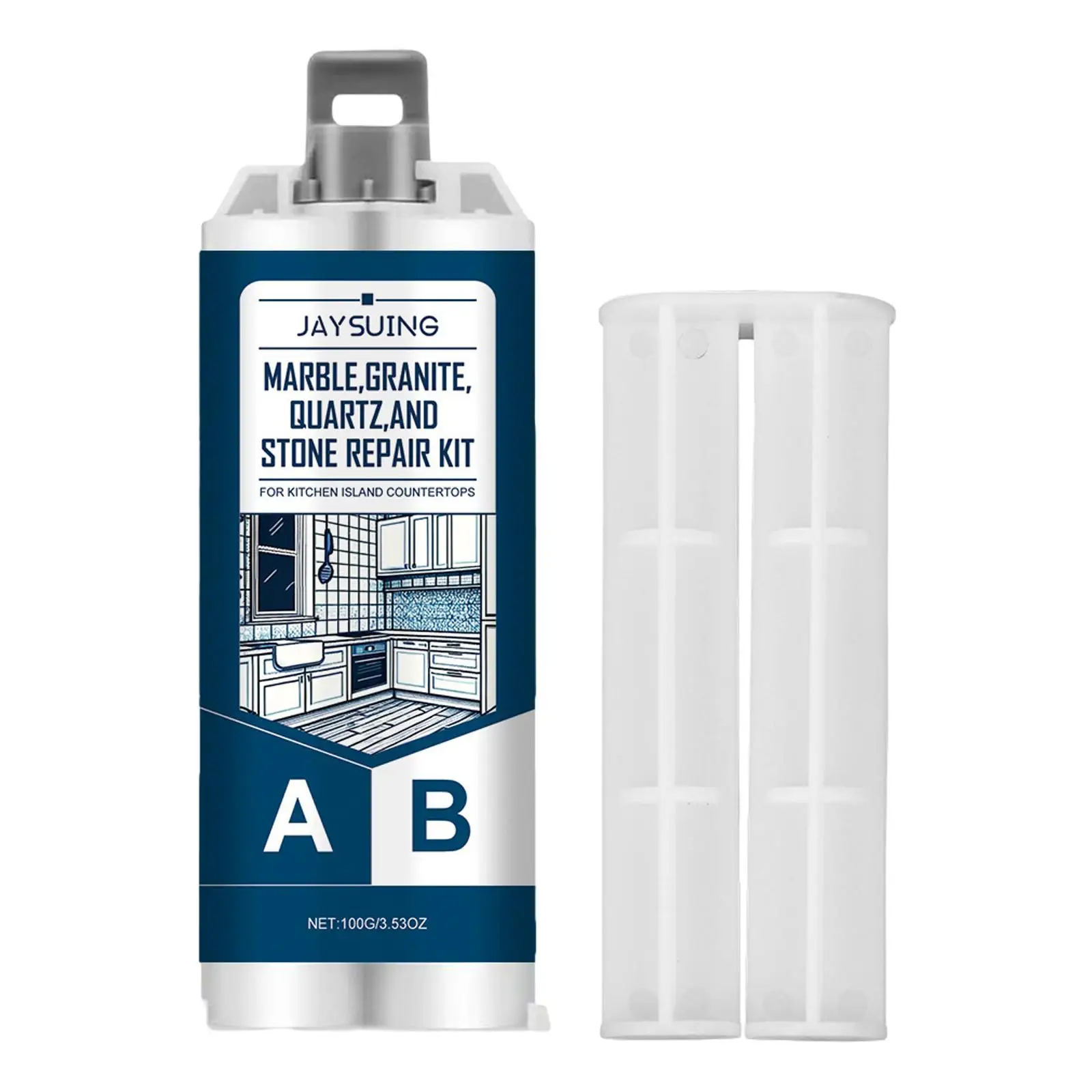 Agente Riparatore per Piastrelle 5x, Colla AB, Pasta Riparatrice per Pavimenti in Marmo e Ceramica per Bagno