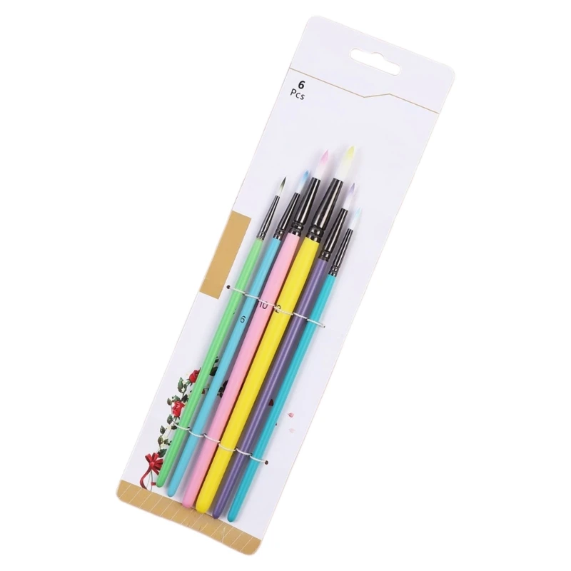 Pincel para Guaches Aquarela Óleo Acrílico Pintura Arte Miniaturas