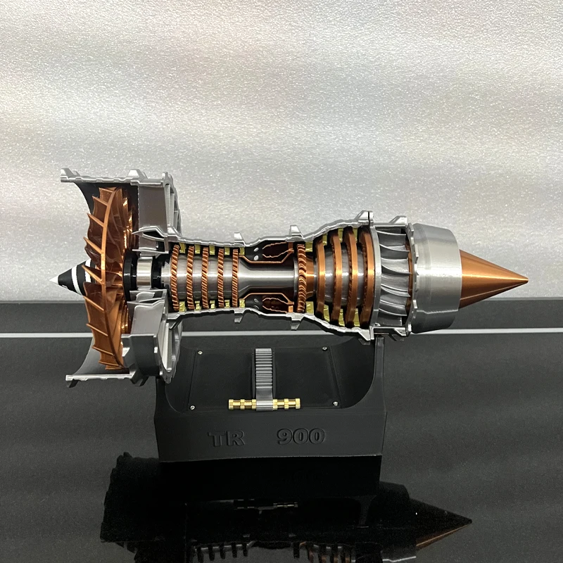 TR900 Aviation Turbofan Engine Model DIY Model Kit 27CM Electric Turbofan Engine Assembly Toy Kit - Image 4