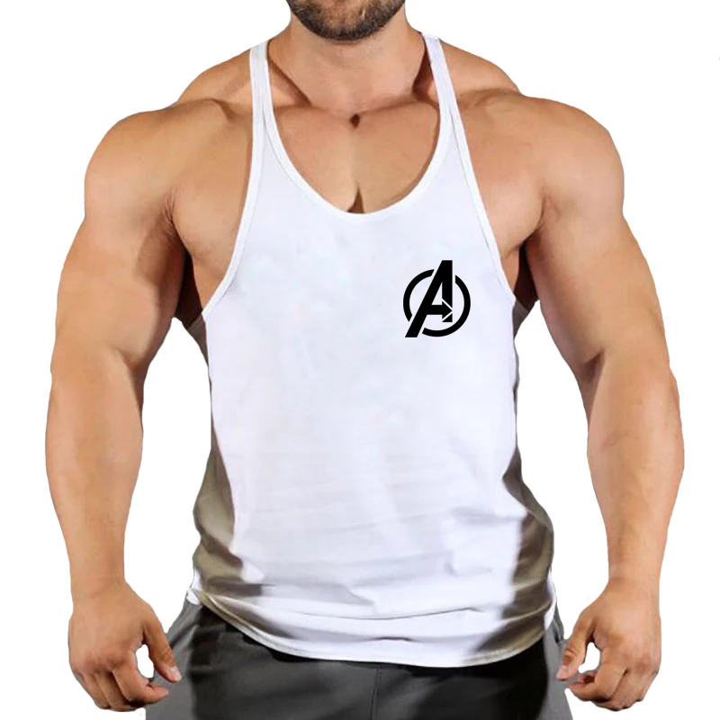 Gym Vest Fitness Shirt Muscle Man Singlet Men Tank Tops Stringer Sleeveless Sweatshirt Men's Singlets Top for Fitness Clothing