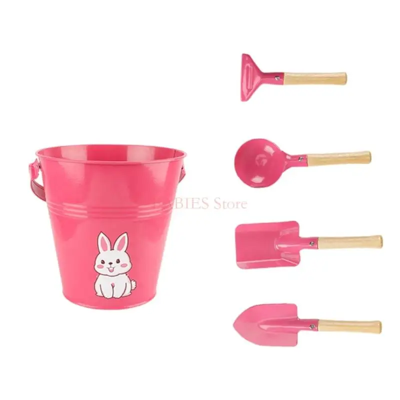 

C9GB Kids Beach Toy Sand Bucket Toy Snow Shovel Garden Backyard Sandplay Bucket Toy