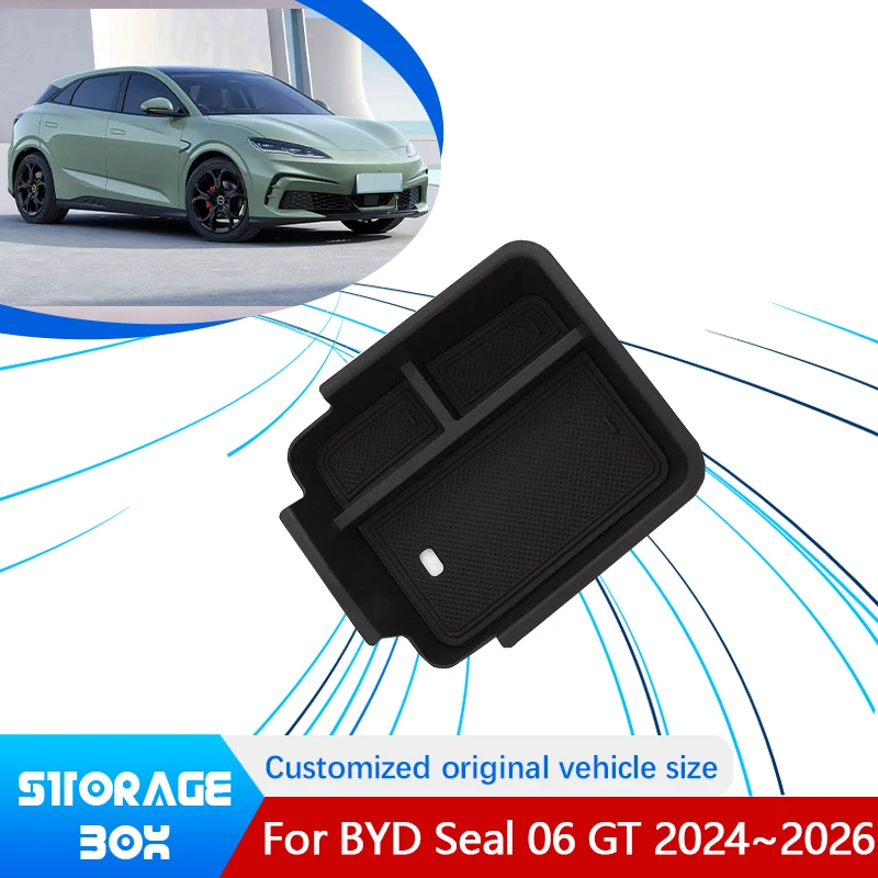 

For BYD Seal 06 GT Accessories 2024 2025 2026 Central Upper Layer Console Armrest Storage Box Holder Interior Auto Accessories