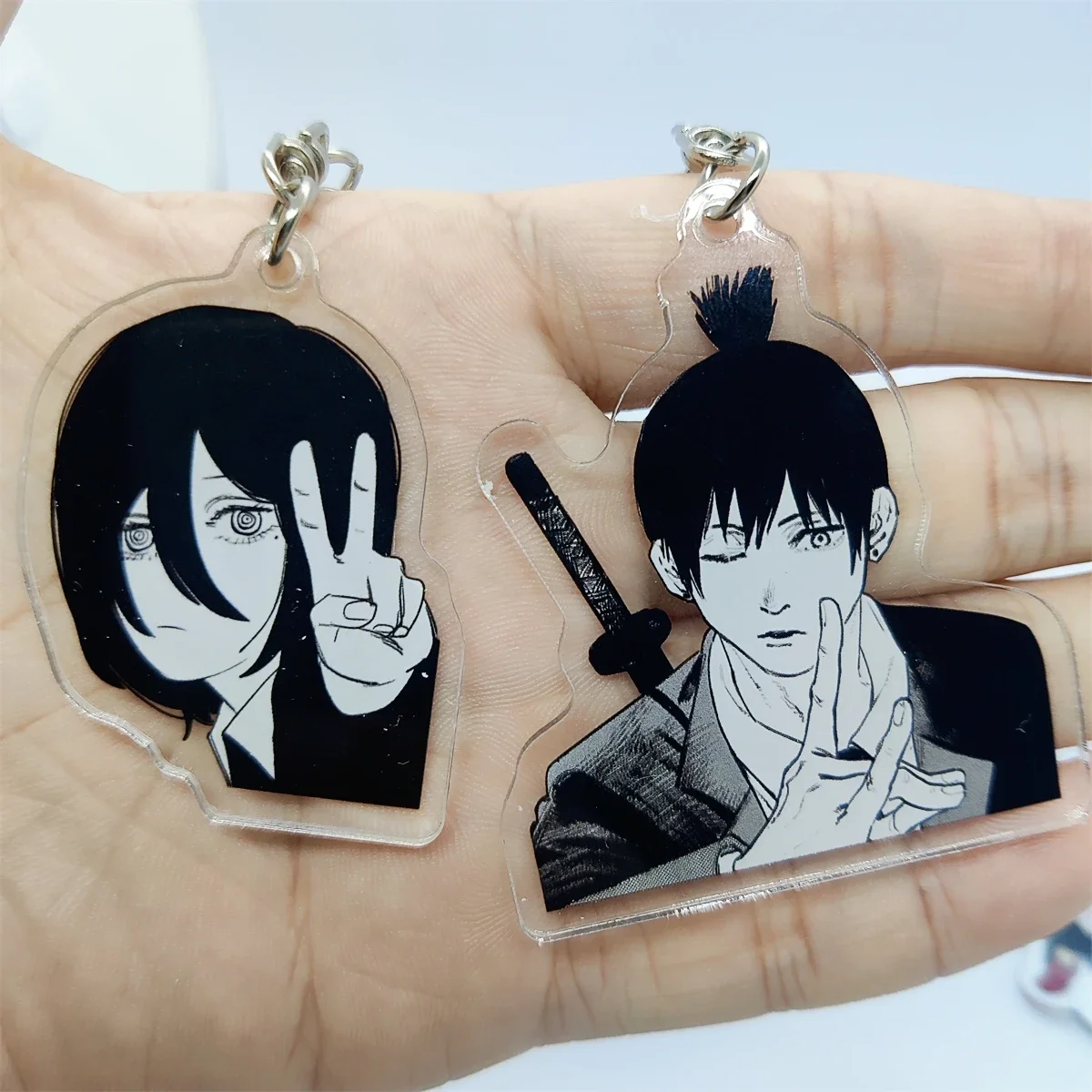 Anime Man Keychains Cartoon Cosplay Figure Women Men Car Key Chain Ring Jewelry Bag Pendant Accessories Bag Accessories