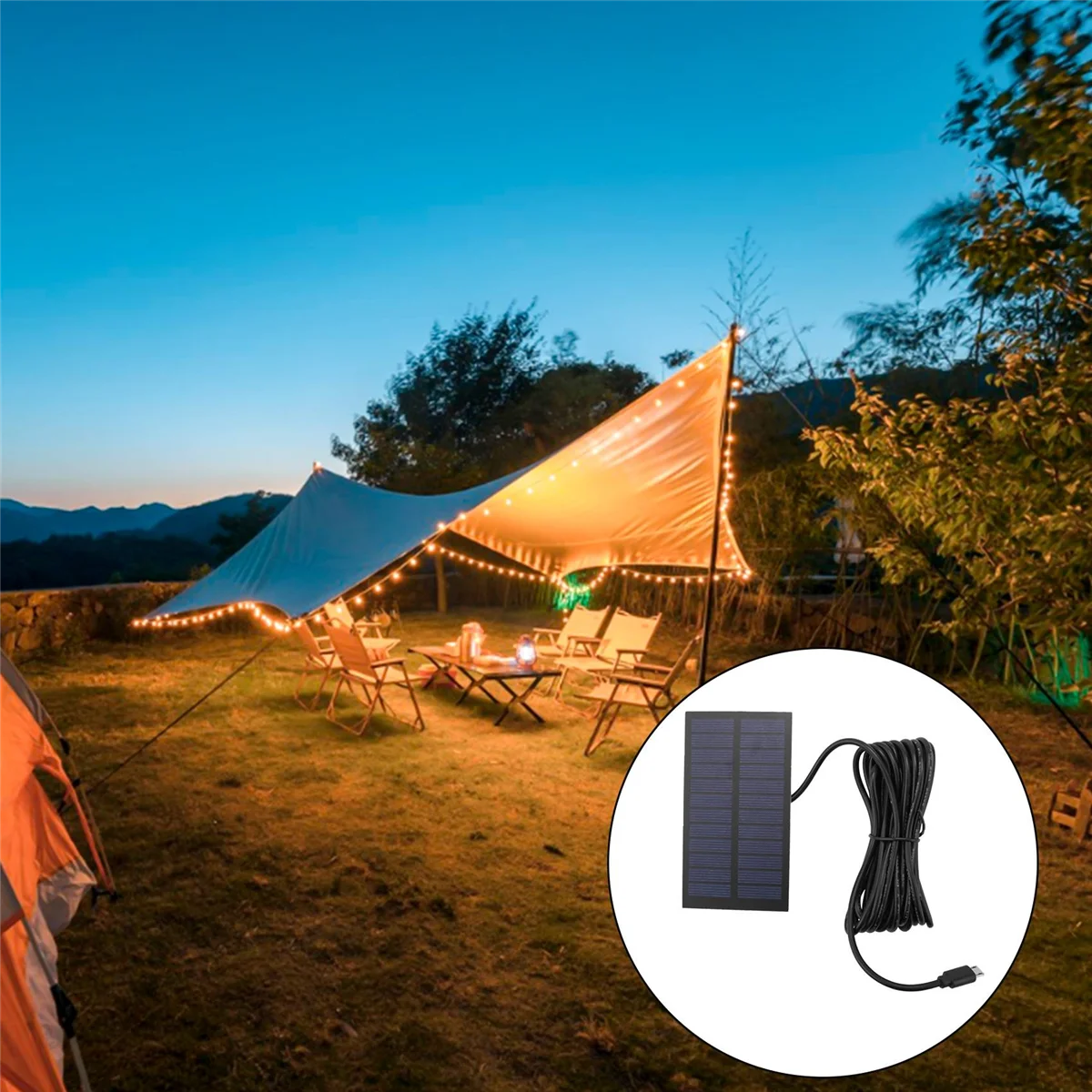 Portable LED Solar Light 15W Bulb LED Lamp USB Rechargeable Solar Powered Outdoor/Indoor Travel Camping Garden Light